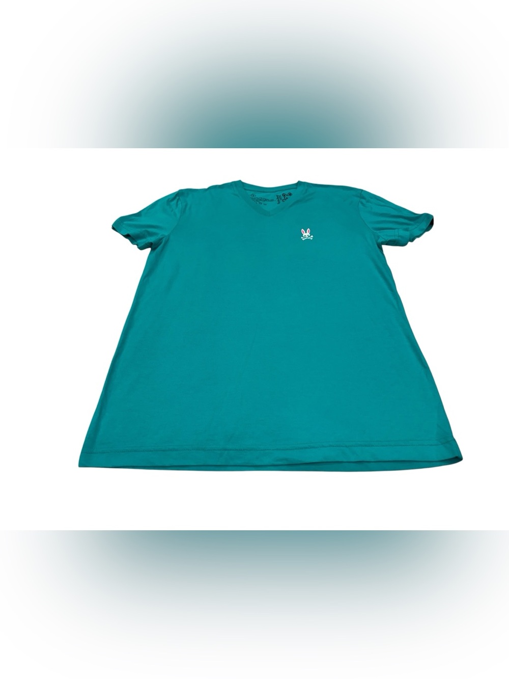 Psycho Bunny Teal V-Neck Short-Sleeve Tee